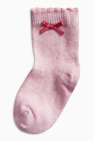 Pink Multi Five Pack Socks (Younger Girls)